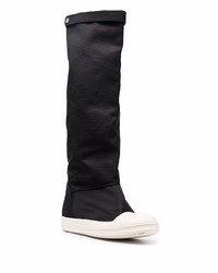 Baskets montantes en toile noires Rick Owens DRKSHDW