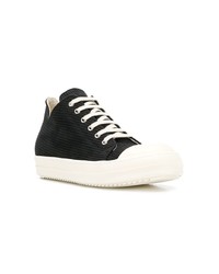 Baskets montantes en toile noires Rick Owens DRKSHDW