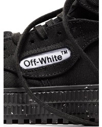 Baskets montantes en toile noires Off-White