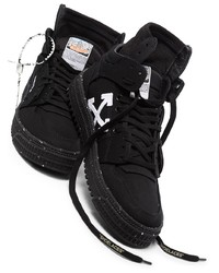 Baskets montantes en toile noires Off-White