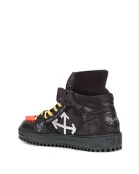 Baskets montantes en toile noires Off-White