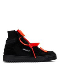 Baskets montantes en toile noires Off-White