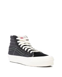 Baskets montantes en toile noires Vans