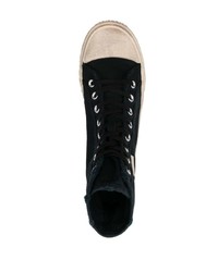 Baskets montantes en toile noires Balenciaga