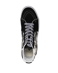 Baskets montantes en toile noires Vans