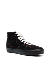 Baskets montantes en toile noires Vans