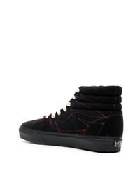 Baskets montantes en toile noires Vans