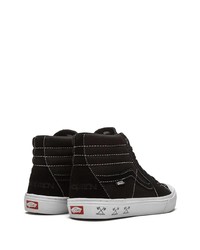 Baskets montantes en toile noires Vans