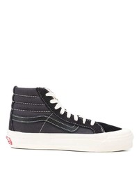 Baskets montantes en toile noires Vans