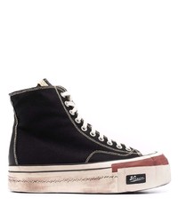 Baskets montantes en toile noires VISVIM