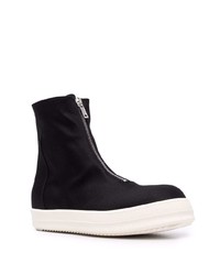 Baskets montantes en toile noires Rick Owens