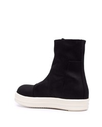 Baskets montantes en toile noires Rick Owens