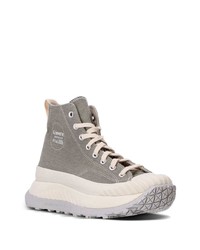 Baskets montantes en toile olive Converse