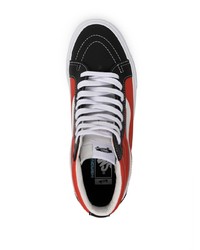 Baskets montantes en toile orange Vans