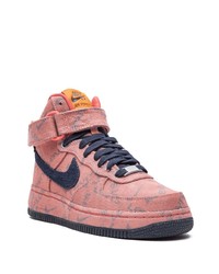 Baskets montantes en toile roses Nike