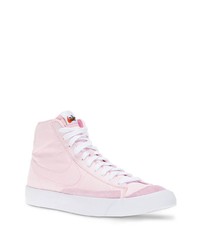 Baskets montantes en toile roses Nike