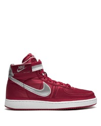 Baskets montantes en toile rouges Nike