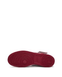 Baskets montantes en toile rouges Nike