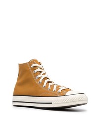 Baskets montantes en toile tabac Converse