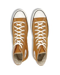 Baskets montantes en toile tabac Converse