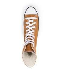 Baskets montantes en toile tabac Converse