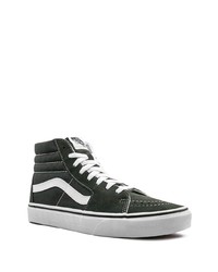 Baskets montantes en toile vert foncé Vans