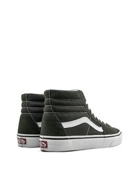 Baskets montantes en toile vert foncé Vans