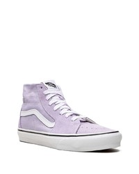 Baskets montantes en toile violet clair Vans