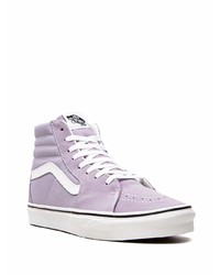 Baskets montantes en toile violet clair Vans