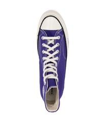 Baskets montantes en toile violettes Converse