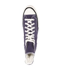 Baskets montantes en toile violettes Converse