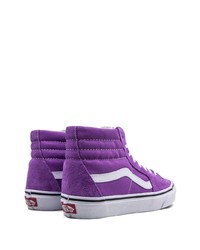 Baskets montantes en toile violettes Vans