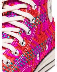 Baskets montantes fuchsia Converse