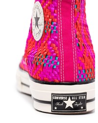 Baskets montantes fuchsia Converse