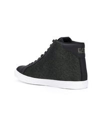 Baskets montantes gris foncé Ea7 Emporio Armani