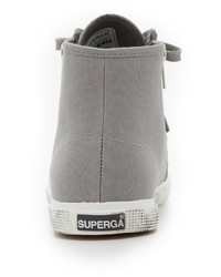 Baskets montantes grises Superga