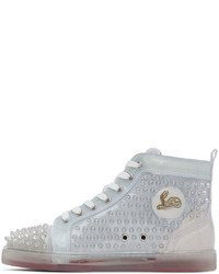 Baskets montantes grises Christian Louboutin