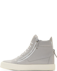 Baskets montantes grises Giuseppe Zanotti