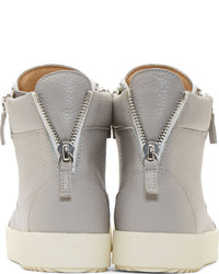 Baskets montantes grises Giuseppe Zanotti