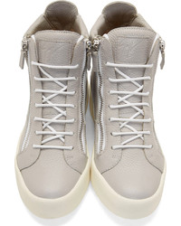 Baskets montantes grises Giuseppe Zanotti