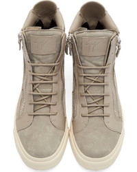 Baskets montantes grises Giuseppe Zanotti