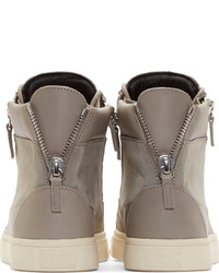 Baskets montantes grises Giuseppe Zanotti