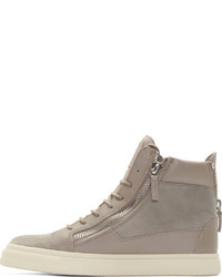 Baskets montantes grises Giuseppe Zanotti