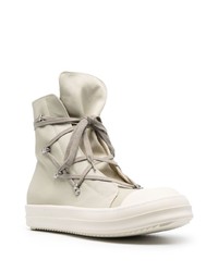 Baskets montantes grises Rick Owens DRKSHDW