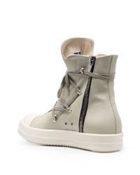 Baskets montantes grises Rick Owens DRKSHDW