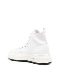 Baskets montantes imprimées blanches DSQUARED2