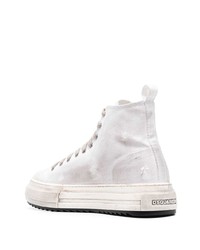 Baskets montantes imprimées blanches DSQUARED2