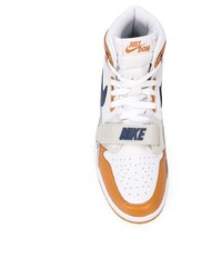 Baskets montantes imprimées blanches Nike