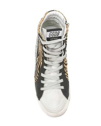 Baskets montantes imprimées multicolores Golden Goose Deluxe Brand