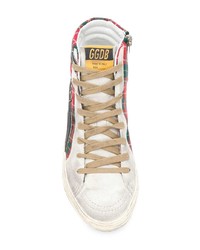 Baskets montantes imprimées multicolores Golden Goose Deluxe Brand